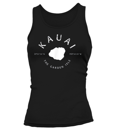 Kauai The Garden Isle Longitude Latitude Tank top Woman