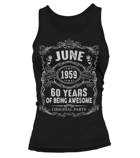 Vintage June 1959 60th Birthday Tank top Woman