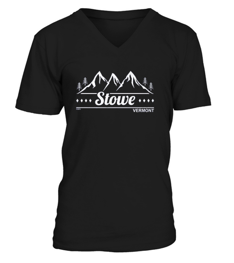 Hoodteez Stowe Vermont V-Neck T-shirt