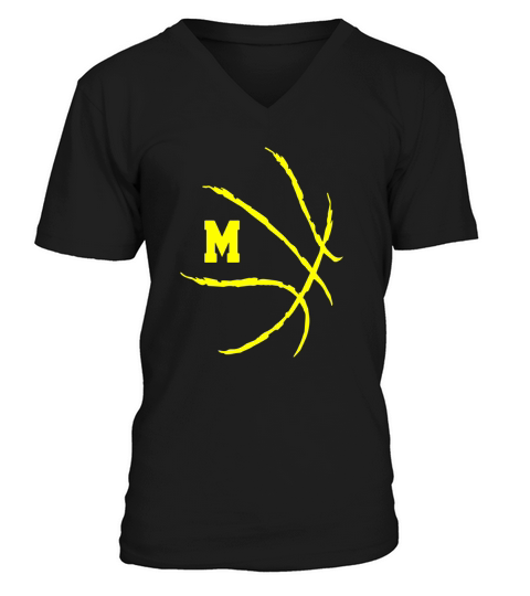 Michigan Wolverines U of M basketball shirt V-Neck T-shirt