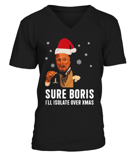 Sure Im Not Going Out Christmas Jumper Leonardo Decaprio V-Neck T-shirt