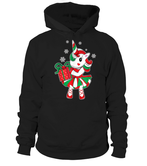Pretty Christmas Unicorn Fun Girls Kids Snowflake Holiday Xmas Gift Sweater Hoodie Unisex
