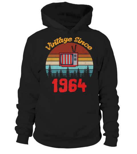 Vintage 1964 Mens 55th Birthday Fathers Day Gift Hoodie Unisex