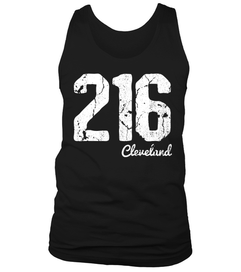 Cleveland 216 Area Code Vintage Tank Top Unisex