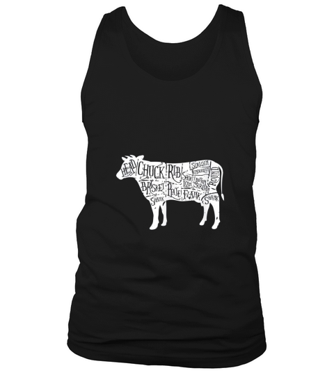 Cow Butcher  Beef Cuts Diagram Tank Top Unisex