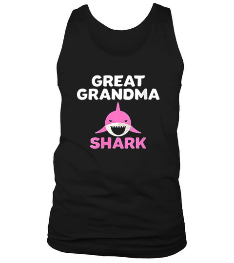 Great Grandma Shark Cute Grandmother Grandparent Tank Top Unisex