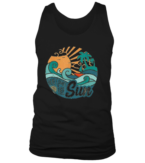Here Comes The Sun Vintage Style Retro 60s Summer Gift Tank Top Unisex
