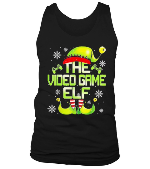 The Video Gamer Elf Family Matching Video Games Christmas Tank Top Unisex