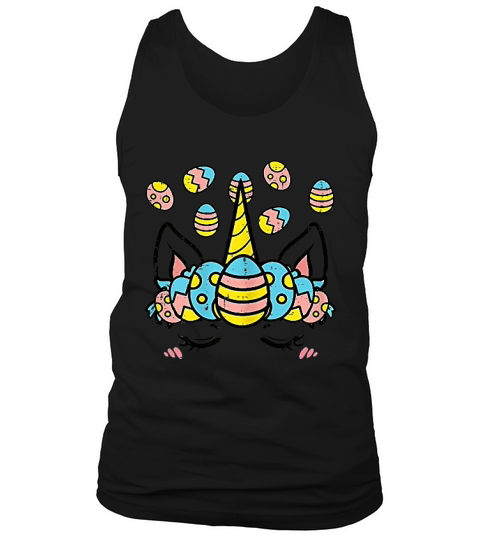 Unicorn Head Eggs Easter Day Animal Tank Top Unisex