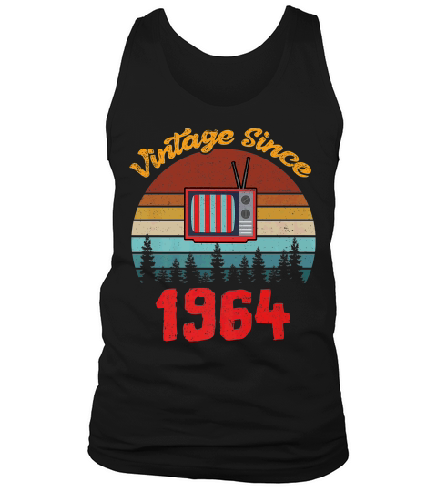 Vintage 1964 Mens 55th Birthday Fathers Day Gift Tank Top Unisex