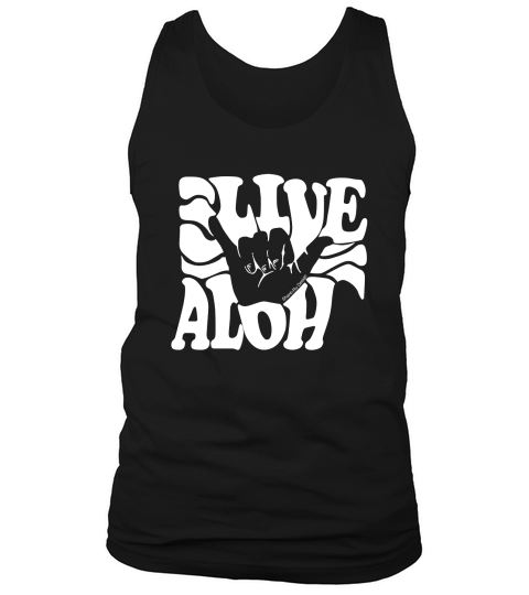 Vintage Live Aloha state Hawaiian islands Shaka T-Shirt Unisex Tank Top Unisex