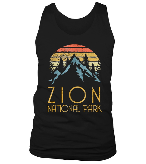 Vintage Retro Zion National Park Utah shirt Tank Top Unisex