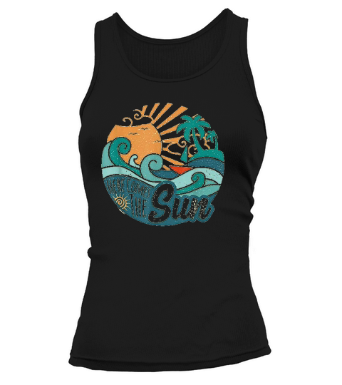 Here Comes The Sun Vintage Style Retro 60s Summer Gift Tank top Woman