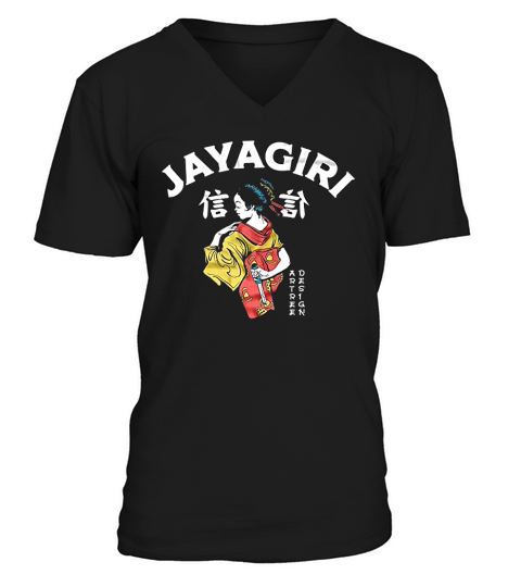 Artree Design Retro Vintage Look Cotton V-Neck T-shirt