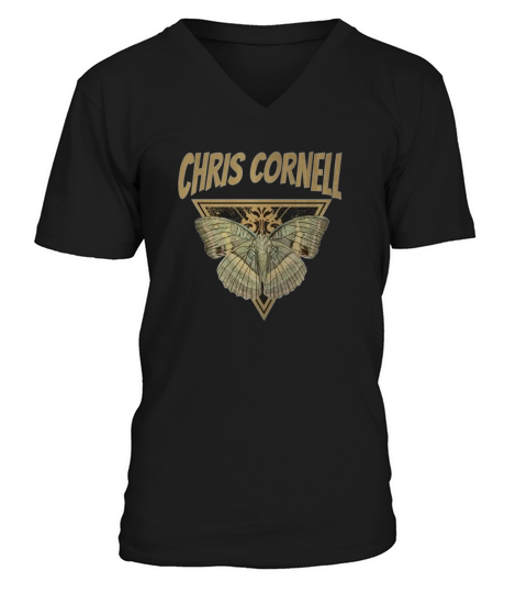 Chris Cornell Fly Away Butterfly V-Neck T-shirt