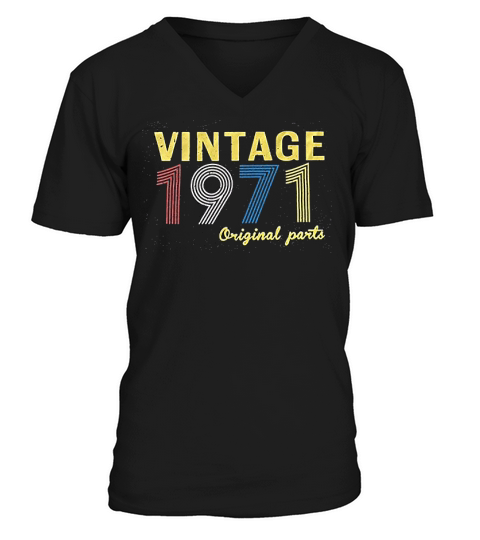 Vintage 1971 Original Parts V-Neck T-shirt