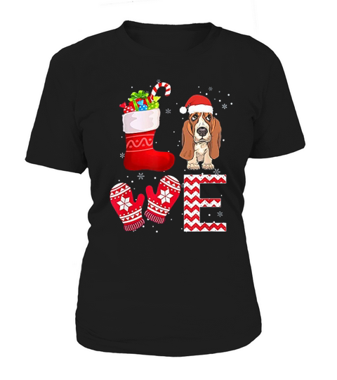 Christmas Basset Hound Lover Gifts Basset Hound Women's T-Shirt