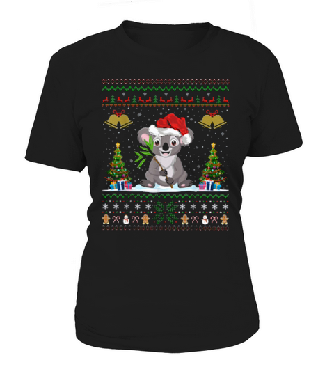 Funny Koalas Xmas Santa Hat Ugly Koala Christmas 2020 Women's T-Shirt