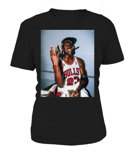 Vintage Michael Jordan Three Peat Cigar T-Shirt Women's T-Shirt
