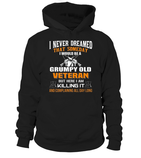 grumpy old veteran unisex vintage sport t shirt Hoodie Unisex