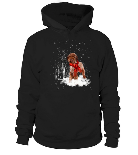 Lagotto Romagnolo Snow Christmas Long Sleeve- Lagotto Hoodie Unisex