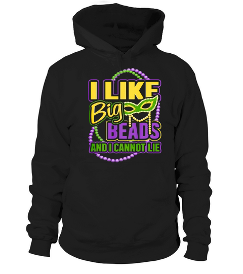 Mardi Gras New Orleans Beads Party Tuesday Parade T-shirt Hoodie Unisex