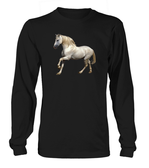 Majestic Wild Horse Stallion Photo Portrait Premium Long sleeved Unisex