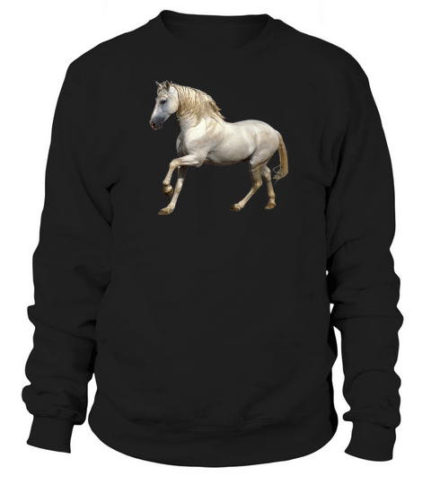 Majestic Wild Horse Stallion Photo Portrait Premium Sweatshirt Unisex