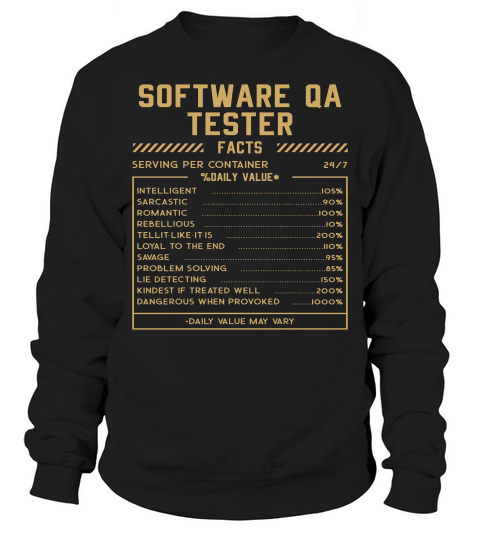 Software Qa Tester Sweatshirt Unisex