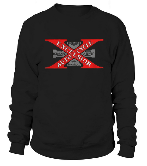 Vintage Excelsior Motorcycle Logo Sweatshirt Unisex