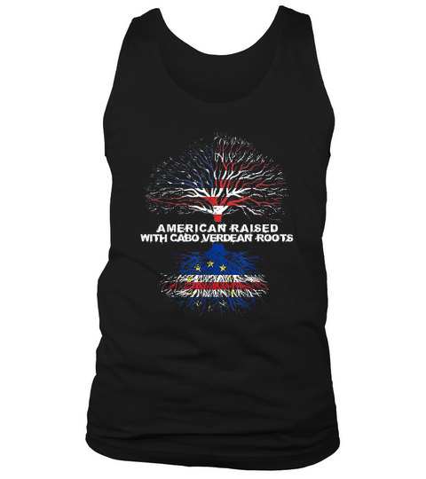 American Raised With Cabo Verdean Roots Cape Verde Tank Top Unisex