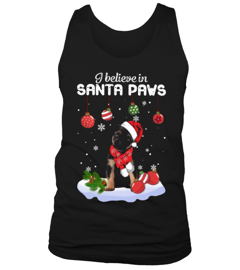 Border Terrier Santa Paws Classic Dog Christmas Tank Top Unisex
