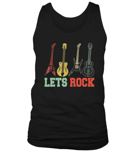 Guitar Lets Rock Tank Top Unisex