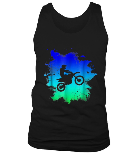 Motocross And Dirt Bike Water Color Tank Top Unisex
