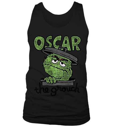Sesame Street Oscar The Grouch Canned Grouch T-shirt Tank Top Unisex