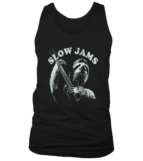 Sloth Playing Guitar Slow Jams Vintage TShirt Tank Top Unisex