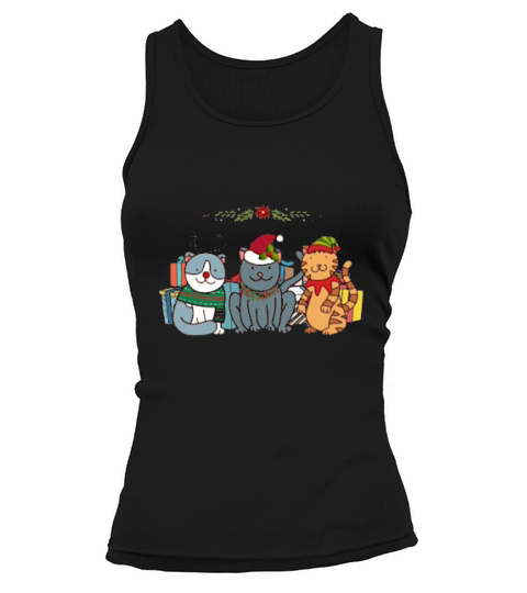 Happy Holliday Cats Christmas Tank top Woman