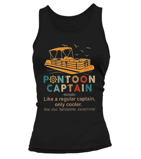 Vintage Pontoon Captain Definition Tank top Woman