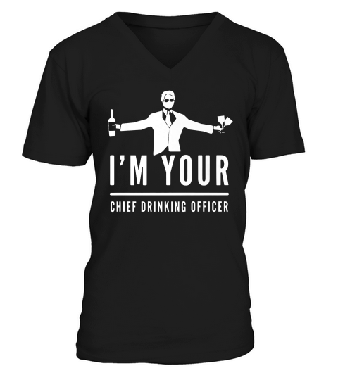 Chief Drinking Officer Funny T-shirt V-Neck T-shirt