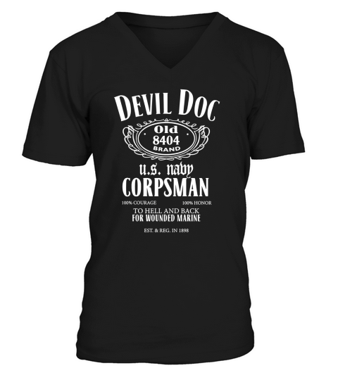 Devil Doc Corpsman V-Neck T-shirt