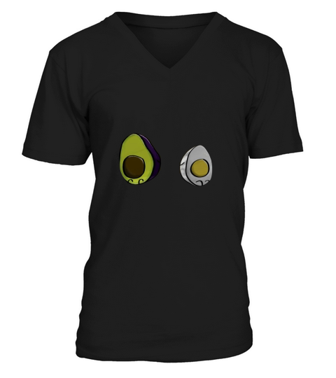 Egg Avocado sometimes love is blind sometimes its just colorblind V-Neck T-shirt