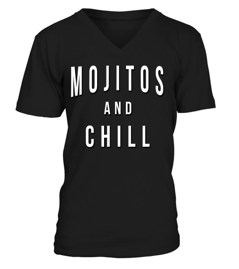 Vintage Mojitos And Chill V-Neck T-shirt