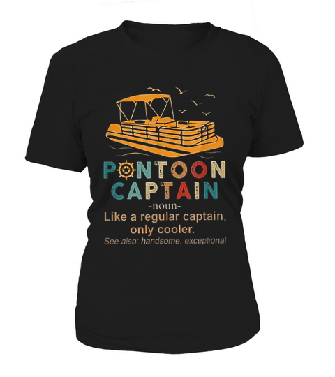 Vintage Pontoon Captain Definition Women's T-Shirt