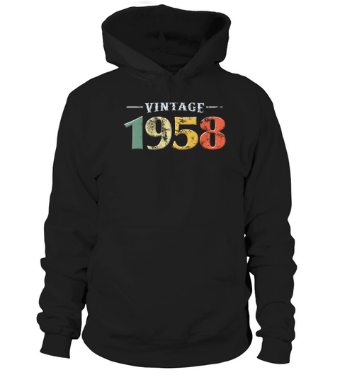 Made In 1958 Vintage 61st Birthday Groovy Colors T-shirt Hoodie Unisex