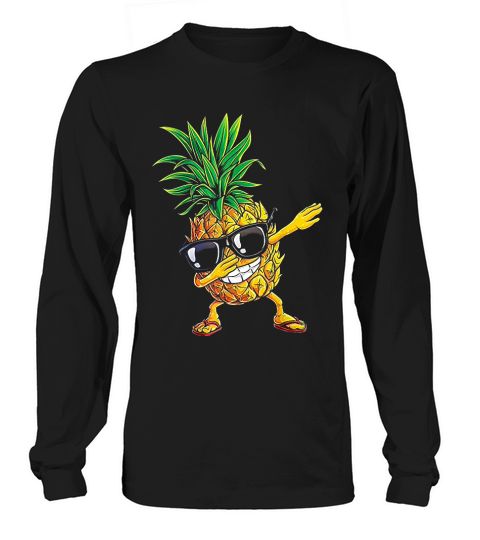 Dabbing Pineapple Sunglasses Aloha Beaches Hawaii Long sleeved Unisex