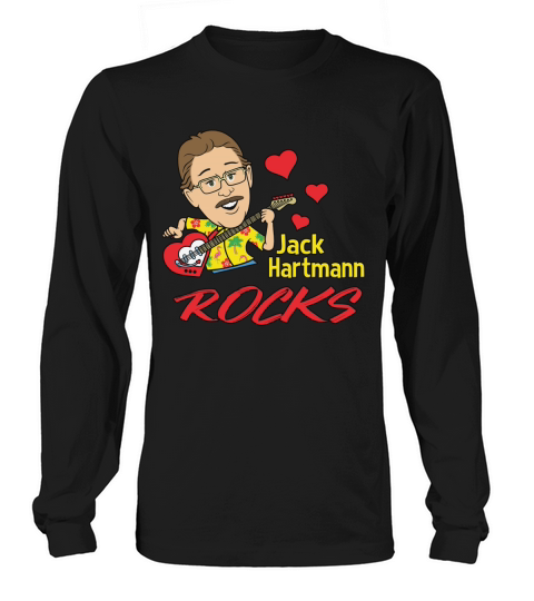 Official Jack Hartmann rocks shirt Long sleeved Unisex