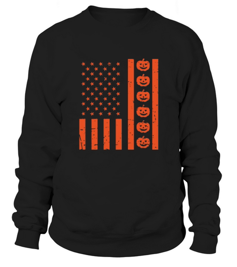 Halloween  Vintage Flag Art Sweatshirt Unisex