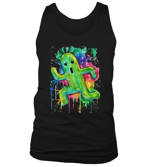 Cute Cactuar Running Watercolor Final fantasy Jonny2may Awesome Tank Top Unisex