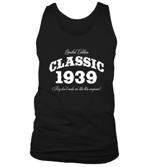 Gift For 81 Year Old Vintage Classic Car 1939 81st Birthday Tank Top Unisex
