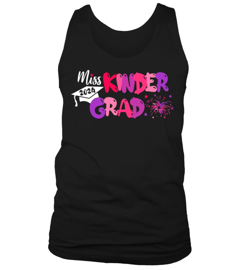 Miss Kinder Grad white text Tank Top Unisex